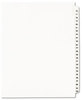 A Picture of product AVE-01333 Avery® Preprinted Legal Exhibit Index Tab Dividers with Black and White Tabs Side Style, 25-Tab, 76 to 100, 11 x 8.5, 1 Set, (1333)