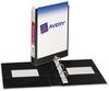 A Picture of product AVE-17167 Avery® Mini Size Durable View Binder with Round Rings 3 1" Capacity, 8.5 x 5.5, Black