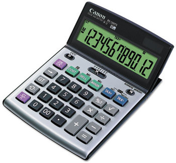 Canon® BS-1200TS Desktop Calculator,  12-Digit LCD Display