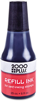 2000 PLUS® Self-Inking Refill Ink,  Black, 0.9 oz. Bottle