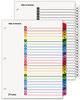 A Picture of product CRD-61513 Cardinal® OneStep® Printable Table of Contents and Dividers,  15-Tab, 1-15, Letter, White, 15/Set
