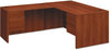 A Picture of product HON-10783RCO HON® 10700 Series™ "L" Workstation Desk with Three-Quarter Height Pedestal on Right 66" x 30" 29.5", Cognac