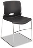 A Picture of product HON-4041LA HON® Olson Stacker® High Density Chair Supports Up to 300 lb, 17.75" Seat Height, Lava Back, Chrome Base, 4/Carton