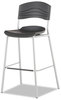 A Picture of product ICE-64527 Iceberg CaféWorks Bistro Stool,  Blow Molded Polyethylene, Graphite/Silver