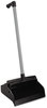 A Picture of product IMP-2602 Impact® LobbyMaster Plastic Lobby Dustpan, 12" Wide, 32" High, Black Pan/White Handle, 6/Case