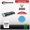 A Picture of product IVR-86001 Innovera® 86000, 86001, 86002, 86003 Laser Cartridge Remanufactured Cyan Toner, Replacement for 124A (Q6001A), 2,000 Page-Yield