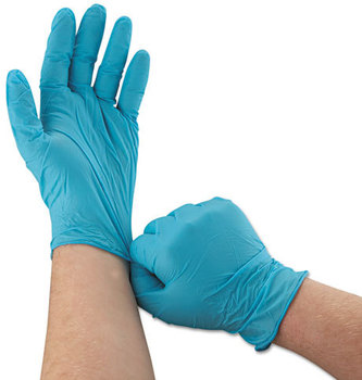 KleenGuard™ G10 Textured Powder-Free Nitrile Gloves. 6 mil. Size Medium. Blue. 100/Box, 10 Boxes/Case.