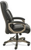 A Picture of product ALE-VN4119 Alera® Veon Series Executive High-Back Bonded Leather Chair Supports Up to 275 lb, Black Seat/Back, Graphite Base