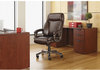 A Picture of product ALE-VN4119 Alera® Veon Series Executive High-Back Bonded Leather Chair Supports Up to 275 lb, Black Seat/Back, Graphite Base