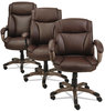 A Picture of product ALE-VN4119 Alera® Veon Series Executive High-Back Bonded Leather Chair Supports Up to 275 lb, Black Seat/Back, Graphite Base