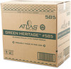 A Picture of product APM-585GREEN Atlas Paper Mills Green Heritage™ Kitchen Roll Towels,  9" x 11", White, 85/Roll, 30 Rolls/Carton