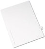 A Picture of product AVE-11915 Avery® Preprinted Legal Exhibit Index Tab Dividers with Black and White Tabs Side Style, 10-Tab, 5, 11 x 8.5, 25/Pack