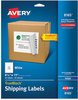 A Picture of product AVE-8165 Avery® Shipping Labels with TrueBlock® Technology Inkjet Printers, 8.5 x 11, White, 25/Pack