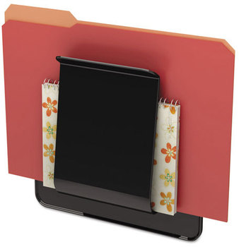 deflecto® Stand Tall® Wall File,  Legal/Letter/Oversized, One Pocket, Black