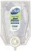 A Picture of product DIA-12258 Dial® Professional Antibacterial Gel Hand Sanitizer,  Fragrance-Free, 15 oz Refill, 6/Carton