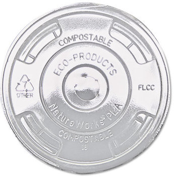 Eco-Products® Cold Drink Cup Lids,  F/9-24oz., 100/PK, 10 PK/CT