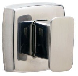 Single Robe Hook.  Satin Stainless Steel Finish.