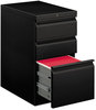 A Picture of product HON-33723RP HON® Brigade® Mobile Pedestal with Pencil Tray Insert, Left or Right, 3-Drawers: Box/Box/File, Letter, Black, 15" x 22.88" 28"