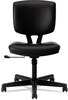 A Picture of product HON-5701SB11T HON® Volt® Series Leather Task Chair Supports Up to 250 lb, 18" 22.25" Seat Height, Black