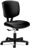 A Picture of product HON-5701SB11T HON® Volt® Series Leather Task Chair Supports Up to 250 lb, 18" 22.25" Seat Height, Black