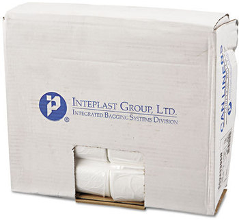 Inteplast Group High-Density Commercial Can Liners,  Perforated Roll, 16gal, 24 x 33, Natural, 1000/Carton