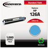 A Picture of product IVR-E311A Innovera® E310A, E311A, E312A, E313A Toner Remanufactured Cyan Replacement for 126A (CE311A), 1,000 Page-Yield, Ships in 1-3 Business Days
