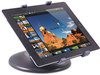 A Picture of product KTK-TS710 Kantek Universal Tablet Stand,  Swivel Base, Plastic, Black