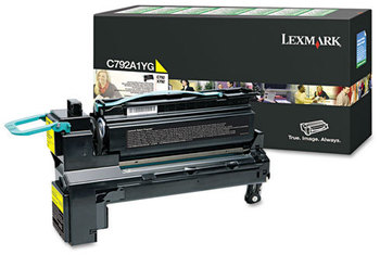 Lexmark™ C792X2YG-C792X1KG Toner,  6,000 Page-Yield, Yellow