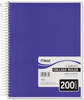 A Picture of product MEA-05510 Mead® Spiral® Notebook,  Perforated, Legal Rule, 8 x 10 1/2, White, 70 Sheets