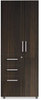 A Picture of product MLN-EZWT62AHA Mayline® e5 Series Wardrobe Tower,  23-1/2w x 23-1/2d x 62h, Walnut