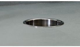 TrimLineSeries™ Countertop-Mounted Circular Waste Chute.