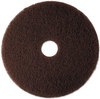 A Picture of product MMM-08447 3M™ Stripper Floor Pad 7100. 19 in. Brown. 5/case.
