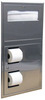 A Picture of product BOB-34745 ClassicSeries® Recessed Seat-Cover Dispenser and Toilet Tissue Dispenser