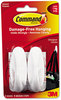 A Picture of product MMM-17081 Command™ Designer Hooks General Purpose Medium, Plastic, White, 3 lb Capacity, 2 and 4 Strips/Pack