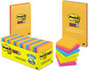 A Picture of product MMM-65424SSAU Post-it® Notes Super Sticky Pads in Energy Boost Colors Collection 3" x 90 Sheets/Pad, 24 Pads/Pack