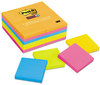 A Picture of product MMM-65424SSAU Post-it® Notes Super Sticky Pads in Energy Boost Colors Collection 3" x 90 Sheets/Pad, 24 Pads/Pack