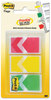 A Picture of product MMM-682ARRRYG Post-it® Flags Arrow 1/2" & 1" Prioritization Page Red/Yellow/Green, 20 Flags/Dispenser, 3 Dispensers/Pack