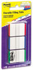 A Picture of product MMM-686LGBR Post-It® 1" Tabs Lined 1/5-Cut, Assorted Colors, Wide, 66/Pack