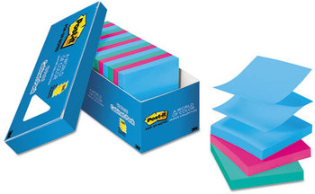 Post-it® Pop-up Notes Original Pop-up Refills,  3 x 3, Jaipur, 100/Pad, 18 Pads/Pack