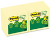 A Picture of product MMM-R330RP12Y Post-it® Greener Notes Original Recycled Pop-up Notes,  3 x 3, Canary YW,100 Sheets/Pad, 12 Pads/Pack