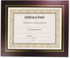 A Picture of product NUD-21200 NuDell™ Leather Grain Certificate Frame,  8-1/2 x 11, Burgundy, Pack of Two