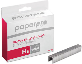 PaperPro® Heavy-Duty Staples,  1/2" Leg Length, 1000/Box