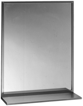 Series Channel-Framed Mirror/Shelf Combination. 18" x 30"