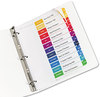 A Picture of product AVE-11127 Avery® Customizable Table of Contents Ready Index® Multicolor Dividers with Printable Section Titles TOC Tab 12-Tab, Jan. to Dec., 11 x 8.5, White, Traditional Color Tabs, 1 Set