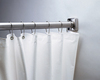 A Picture of product BOB-2042 Vinyl Shower Curtain. 42 X 72 in. White.