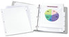 A Picture of product AVE-11440 Avery® Print & Apply Index Maker® Clear Label Dividers with Easy Printable Strip and White Tabs Extra Wide Tab, 5-Tab, 11.25 x 9.25, 5 Sets