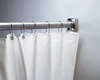 A Picture of product BOB-2043 Opaque Vinyl Shower Curtain. 70 X 72 in. White.
