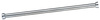 A Picture of product BOB-207X60 Shower Curtain Rod with Concealed Mounting, 60" Long.