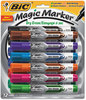 A Picture of product BIC-GELITP121AST BIC® Magic Marker® Brand Low Odor AND Bold Writing Dry Erase Markers,  Chisel Tip, Assorted, 12/Pack