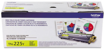 Brother TN221BK-TN225Y Toner,  Yellow